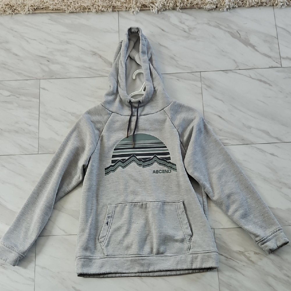 Ascend Light Gray Hoodie with Logo